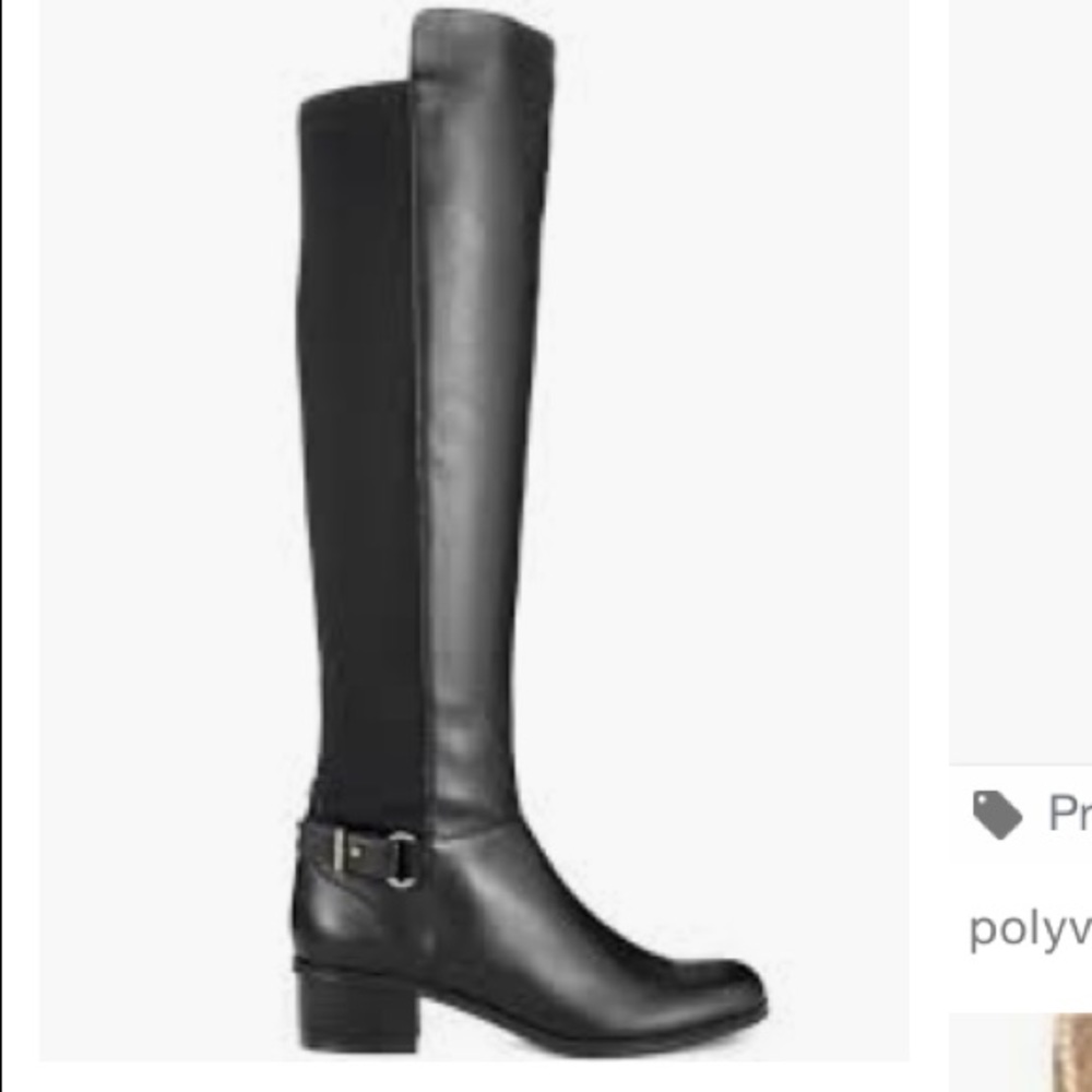 Bandolino Over the knee black tall leather boots